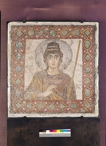 Lady of Carthage (mosaik) af Byzantine School