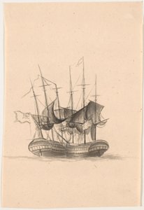 To engelske krigsskibe af C.A. Lorentzen