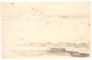 To prospekter af København. Det ene med Frelserkirken af C.A. Lorentzen