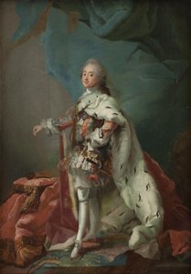 Kong Frederik V af Danmark i Salvingsklæder