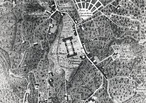 Bykort over Napoli med Capodimonte, detaljer fra Duke Of Noja-kort af J.B. and Brown J. Rowbotham