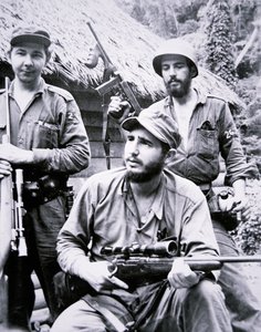 Fidel Castro i Sierra Maestra-bjergene