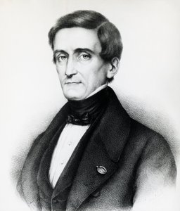 Portræt af Pellegrino Rossi (1787-1848), italiensk jurist, litografi af J.B. and Brown J. Rowbotham