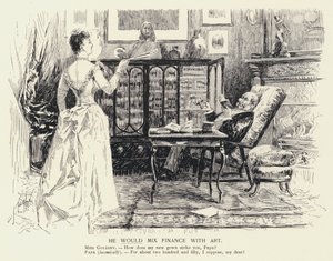 Han ville blande finans med kunst (litho) af C.J. Taylor
