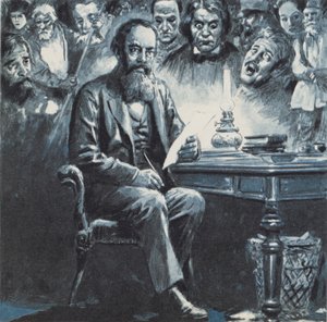 Dostojevskij (farvelitografi) af C.L. Doughty