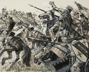 Franskmænd mod flamlændere i 1302 af C.L. Doughty