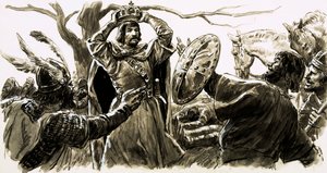 Macbeth - Ikke skyldig i mord (gouache på papir) af C.L. Doughty
