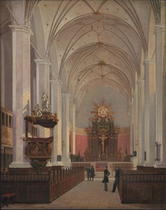 Det indre af Trinitatis Kirke af C.O. Zeuthen