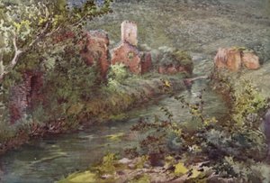 The Castle of Ninfa (farve litho)