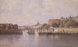 Broen ved Le Estacade, Paris af C.T. Guillermot
