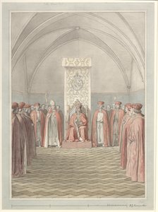 Elefantordenens indstiftelse af Christoffer Wilhelm Eckersberg