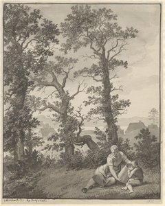 Fra egnen omkring Skjoldnæsholm af Christoffer Wilhelm Eckersberg