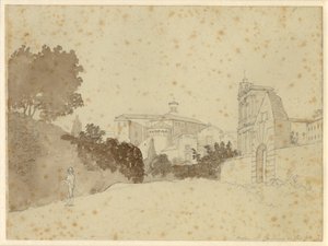 Kirken St. Giovanni a Paolo af Christoffer Wilhelm Eckersberg