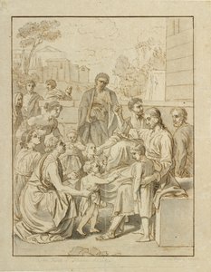 Kristus lader de små børn komme til sig af Christoffer Wilhelm Eckersberg