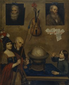 Motiv fra Ludvig Holbergs "Jeppe på Bjerget", III akt, 3. scene af Christoffer Wilhelm Eckersberg