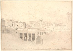 Parti ved Cloaca Maxima af Christoffer Wilhelm Eckersberg