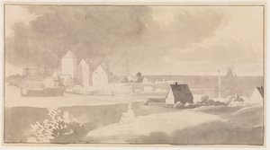 Prospekt af Korsør af Christoffer Wilhelm Eckersberg