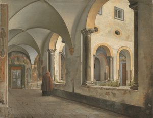 Klostrene i Franciskanerklosteret Santa Maria i Aracoeli i Rom af Christoffer Wilhelm Eckersberg