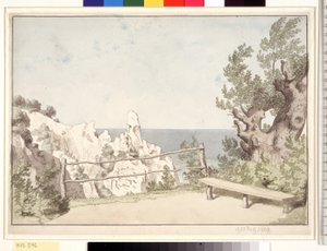 Udsigt fra Møns Klint ved Sommerspiret af Christoffer Wilhelm Eckersberg
