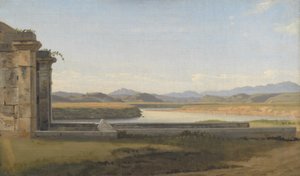 Udsigt fra Fontana Acetosa, Rom af Christoffer Wilhelm Eckersberg