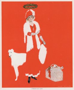Coles Phillips Girl, A Present-Day Saint (farve litho) af C. Coles Phillips