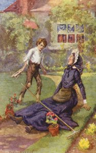 Illustration til David Copperfield af Charles Dickens (farvelitografi) af C. Dudley (after) Tennant