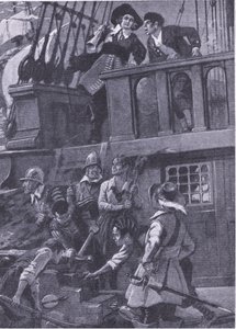 Hvordan general Blake udkæmpede søslag, illustration fra 