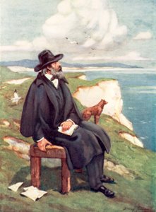Tennyson: Victorianske Englands sødeste sanger (farve litho) af C. Dudley Tennant
