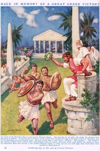 The Marathon: Race in Memory of a Great Greek Victory, illustration fra 
