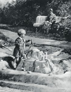 George V og prinsesse Elizabeth, Craigwell House, Bognor Regis, 1929 1937. af C. E. Turner