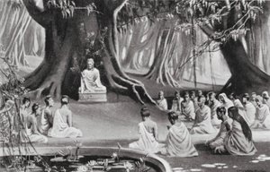 De sidste dage af Buddhas undervisning, BC 489 (litografi) af C. Hargrave Martin
