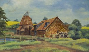 Preston Mill, North Berwick, 1947 af C. Hersley Gilbert