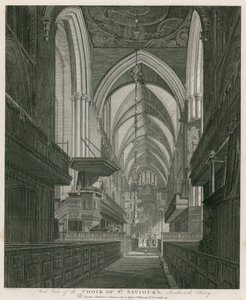 Vestlig udsigt over Choir of St Saviour
