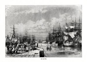Le Havre, Normandiet, Nordfrankrig, 1879