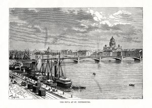 River Neva, Skt. Petersborg, 1879