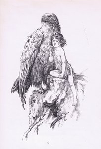 Maid and the Eagle, fra The Child of the Air pub. af Duckworth af C. Wilhelm