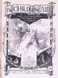 Titelsidedesign fra The Child of the Air pub.af Duckworth af C. Wilhelm
