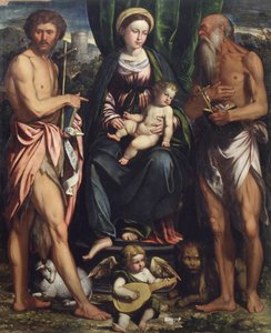 Madonna og barn med St. Johannes Døberen og St. Hieronymus
