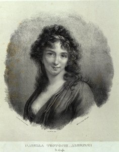 Portræt af Isabella Teotochi Albrizzi (litho)
