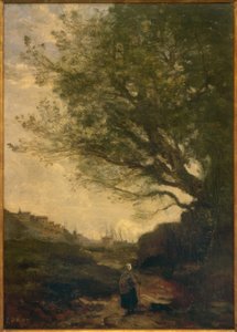 La Rochelle af Jean Baptiste Camille Corot