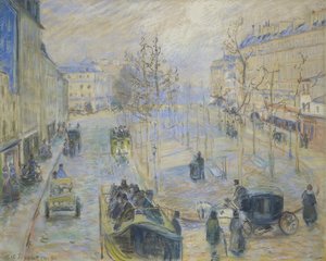 Boulevard Rochechouart, 1880 af Camille Jacob Pissarro