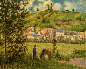 Chaponval, 1880, 1939. af Camille Jacob Pissarro