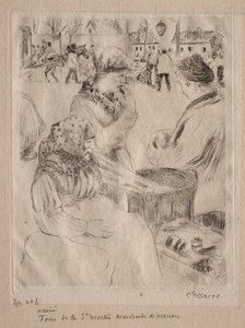 Kastanjeforhandler, 1878. af Camille Jacob Pissarro
