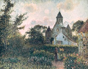Knocke kirke, 1894 af Camille Jacob Pissarro
