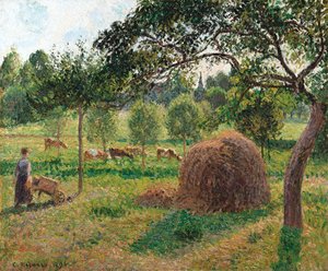 Skumring i Eragny, 1896 af Camille Jacob Pissarro