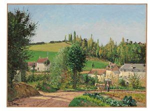 Hamlet nær Pontoise, 1872 af Camille Jacob Pissarro