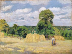 Høst i Montfoucault, 1876 af Camille Jacob Pissarro