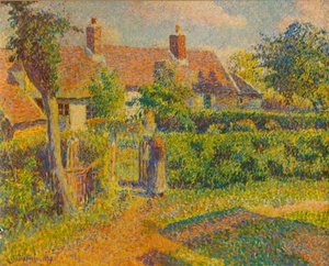 Sommerhuset, 1887, 1935. af Camille Jacob Pissarro