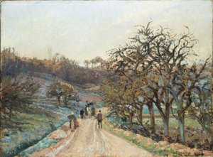 Frugthave nær Osny, Pontoise, 1874 af Camille Jacob Pissarro