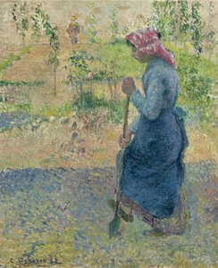 Bondepigearbejde, 1882 af Camille Jacob Pissarro